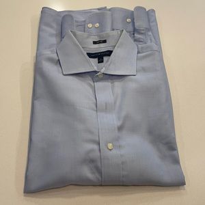 Tommy Hilfiger slim fit blue dress shirt 16 34/35